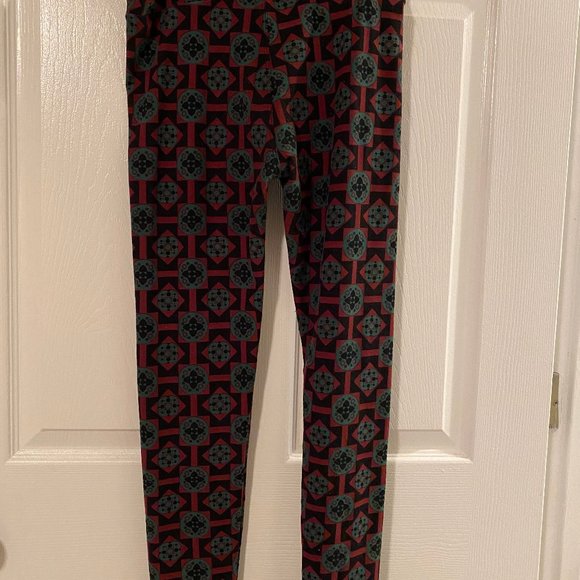 EUC LuLaRoe Geometric Leggings OS - Picture 4 of 4